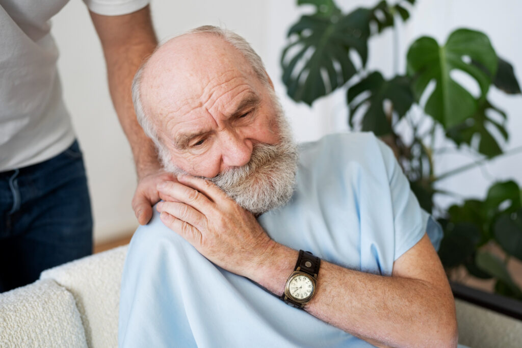 Polaris Home Care professional helping a senior with mobility support